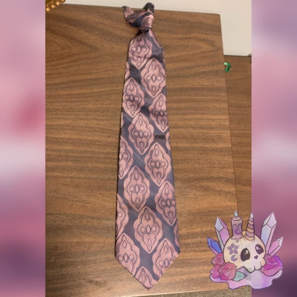 Vintage Clip-on Pink Tie